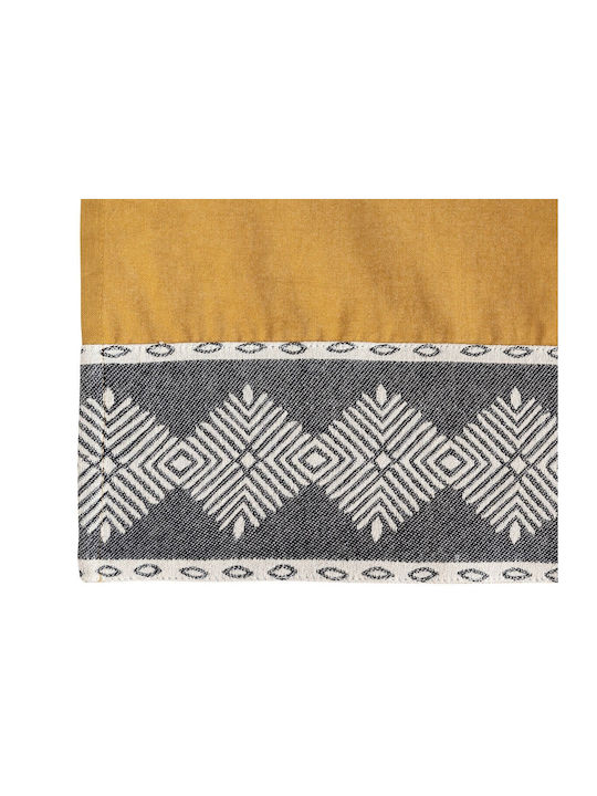 Atmosphera Cotton Tablecloth Set 7 Pieces Napp Yellow 150x250cm