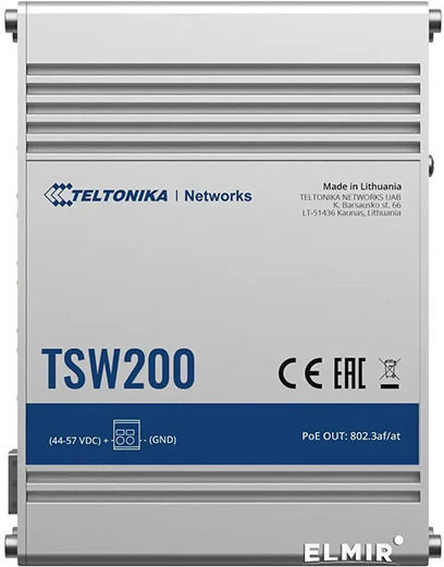 Teltonika TSW200 Managed L2 PoE+ Switch with 8 Gigabit (1Gbps) Ethernet Ports and 2 SFP Ports