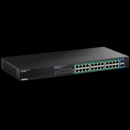 Trendnet TPE-TG262ES Managed L2 PoE+ Switch με 24 Θύρες Gigabit (1Gbps) Ethernet και 2 SFP Θύρες