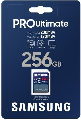 Samsung PRO Ultimate SDXC 256GB U3 V30 UHS-I 200MB/s
