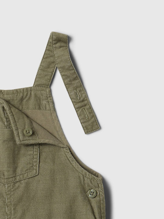 GAP Kids' Cargo Corduroy Overall walden green