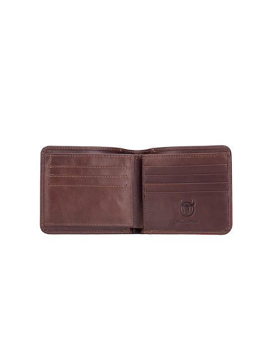 Bull Captain Men's Leather Wallet with RFID Brown