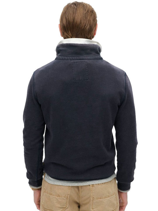 Superdry Vintage Athletic Henley Ζακέτα Eclipse Navy