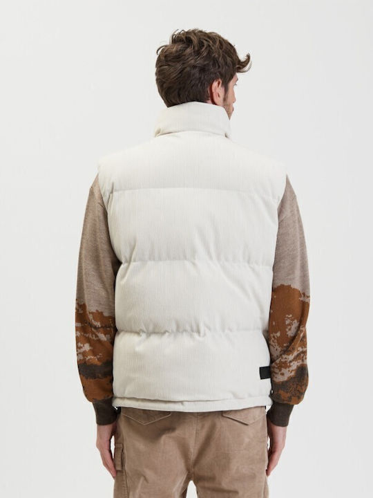 Sleeveless Winter Jacket White