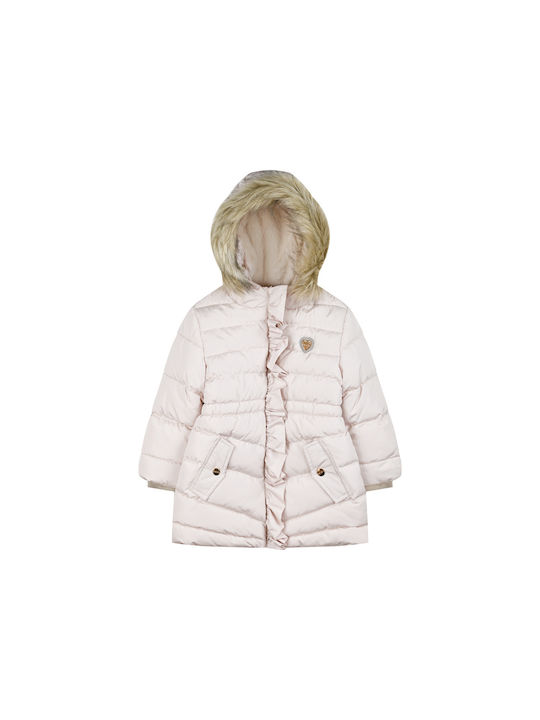 Energiers Kids Quilted Jacket with Lining & Hood Vanilla