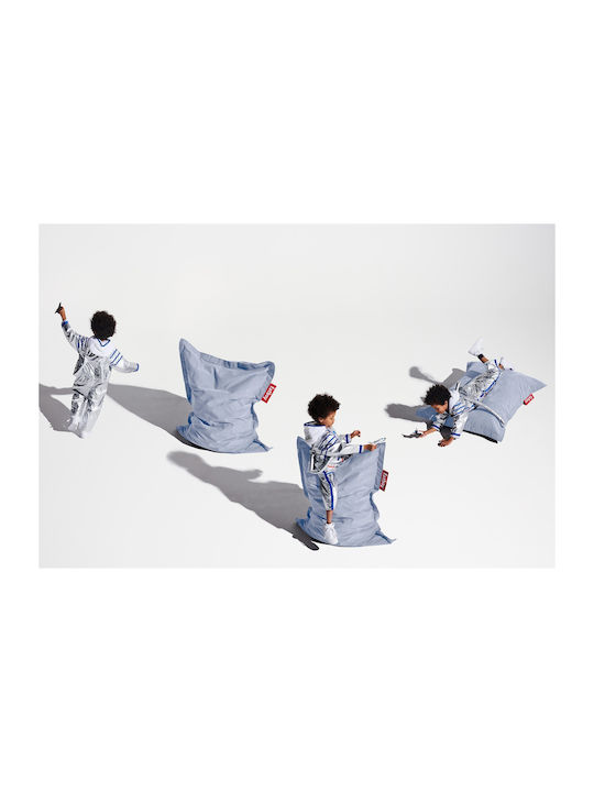 Fatboy Sitzsack Nackenrolle Junior Stonewashed Misty Blau 100x100x130cm