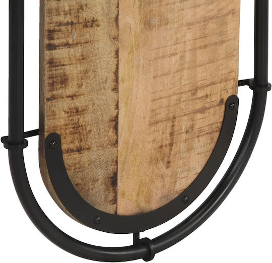 vidaXL Κρεμάστρα Τοίχου Ξύλινη 4 Θέσεων Καφέ 34x110cm 2τμχ
