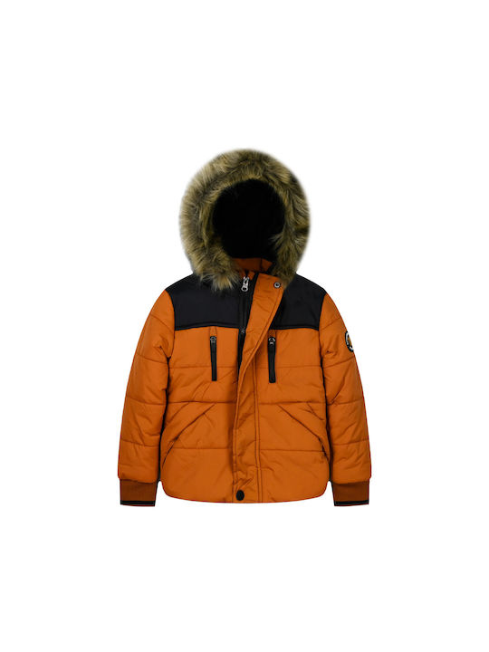 Energiers Kids Casual Jacket with Lining & Hood Amber