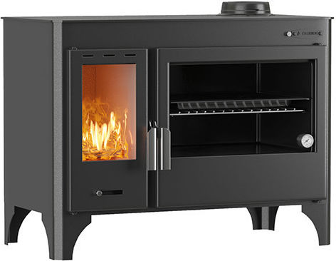 Thermiki ATS Masina Plus 500 Steel Wood Stove 11.2kW Black