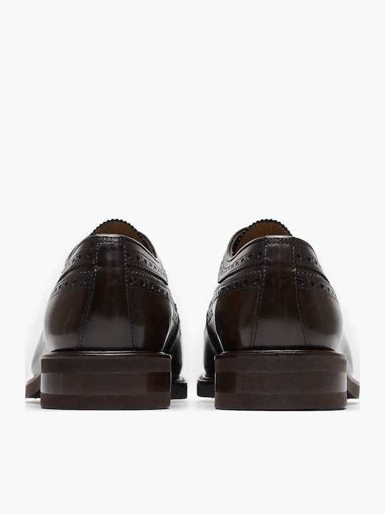 Δερμάτινα Ανδρικά Oxfords Καφέ