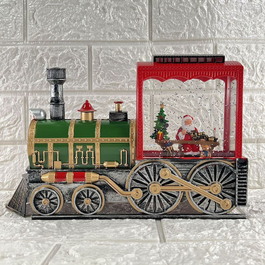 Crăciun Glob de Zăpadă Iluminată Baterie 19x10x29cm 1buc