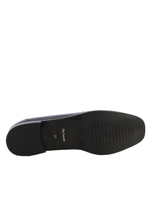 Leather Women's Moccasins in Black Color