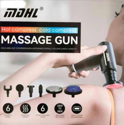Massagegerät Shiatsu & Akupressur für den Körper gegen Cellulite mit Infrarotwärme und Vibration Schwarz