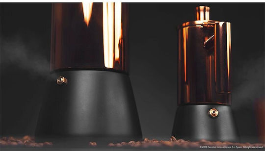 Cecotec Moking 600 Cafetieră Pentru Plită 6 Căni Inox Auriu