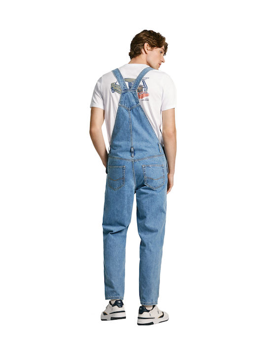 Doug Ανδρική Τζιν Σαλοπέτα με Loose Straight Εφαρμογή Denim