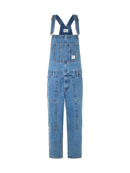 Doug Ανδρική Τζιν Σαλοπέτα με Loose Straight Εφαρμογή Denim