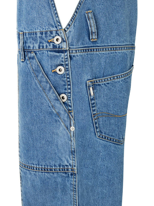 Doug Ανδρική Τζιν Σαλοπέτα με Loose Straight Εφαρμογή Denim