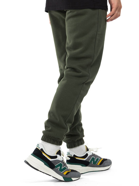 Sweatpants with Elastic Khaki