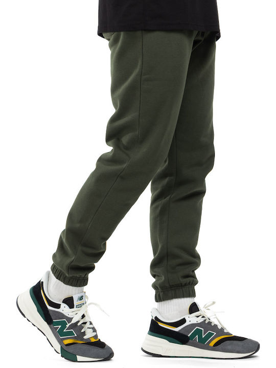 Sweatpants with Elastic Khaki