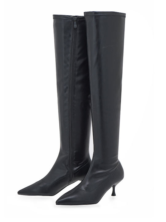 Damenstiefel Über dem Knie Schwarz