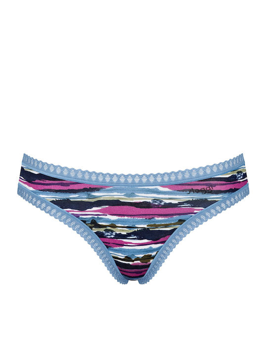 Βαμβακερά Femei Slip 3Pack cu Dantelă Khaki, Navy, Printed