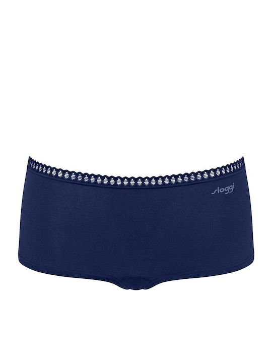Βαμβακερά Women's Boxer 3Pack with Lace Blue