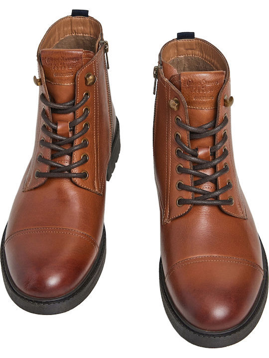 Fred Land Leather Brown Men's Boots