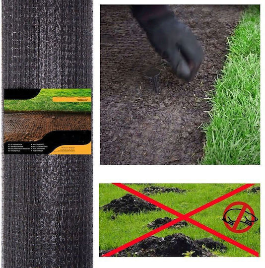 Plasă de Grădină Anti-dăunători pentru Cârtițe 30g/m2 2x50 Metri Negru