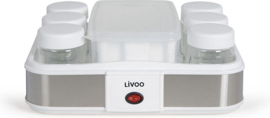 Livoo Γιαουρτομηχανή 1.2lt Λευκή 21.5W