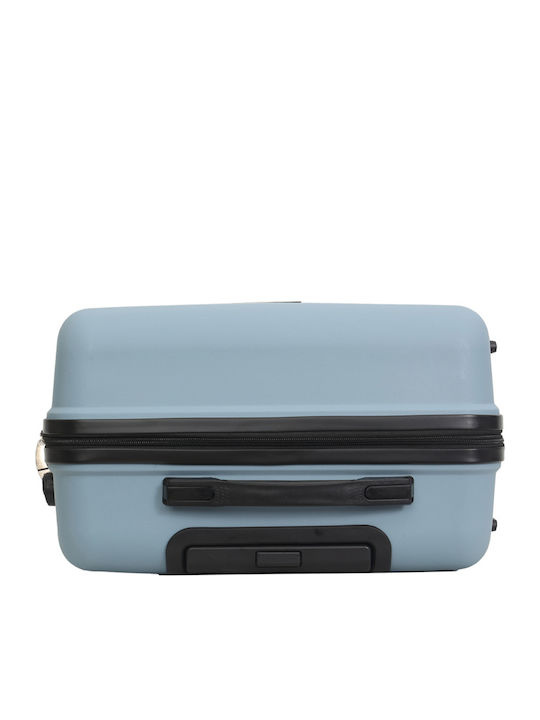 Amber Medium Travel Suitcase Hard Ciell with 4 Wheels Height 65cm AM1008/60-CIEL