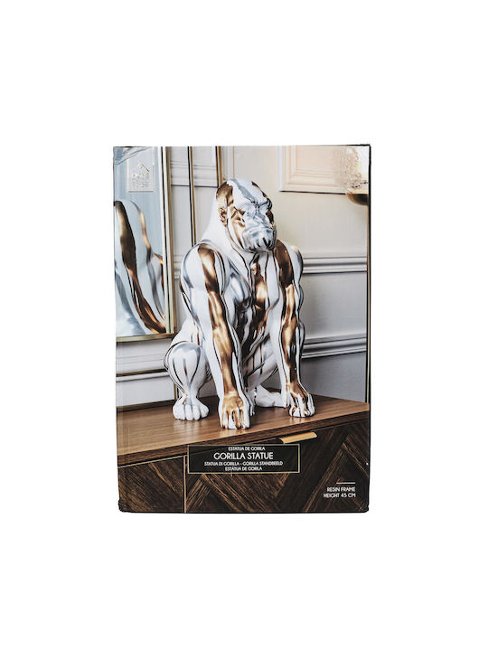 The Home Deco Factory Dekorativer Gorilla aus Polyresin 29.5x45x28cm 1Stück