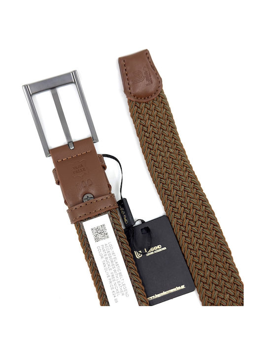 Elastic Men's Fabric Knitted Multicolour Belt