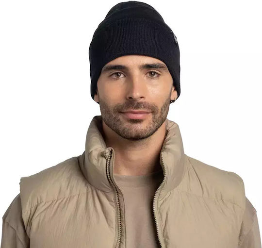Beanie Unisex Beanie Knitted in Black color