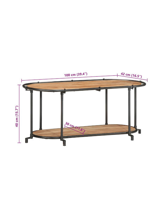 Stand TV Din Lemn Masiv Maro L100xA42xÎ40cm