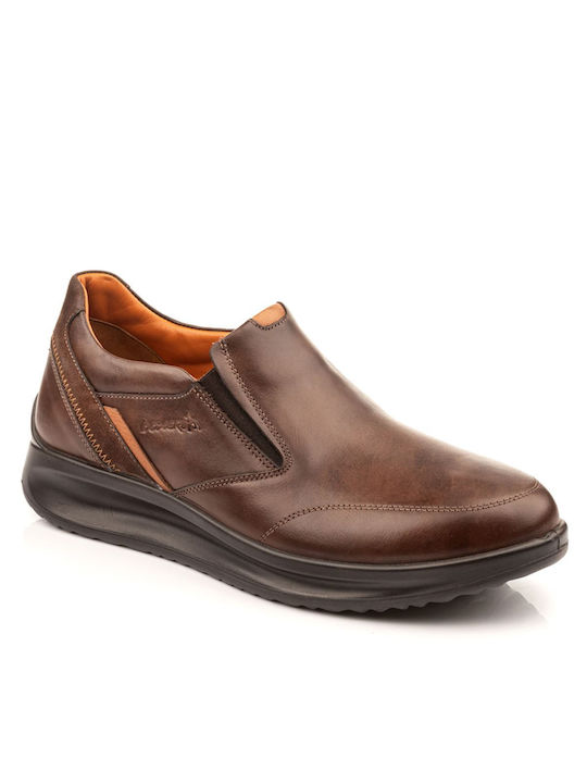 Boxer Men's Leather Casual Shoes Brown