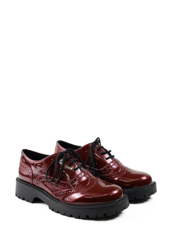 Bordeaux Patent Oxfords Made In Greece