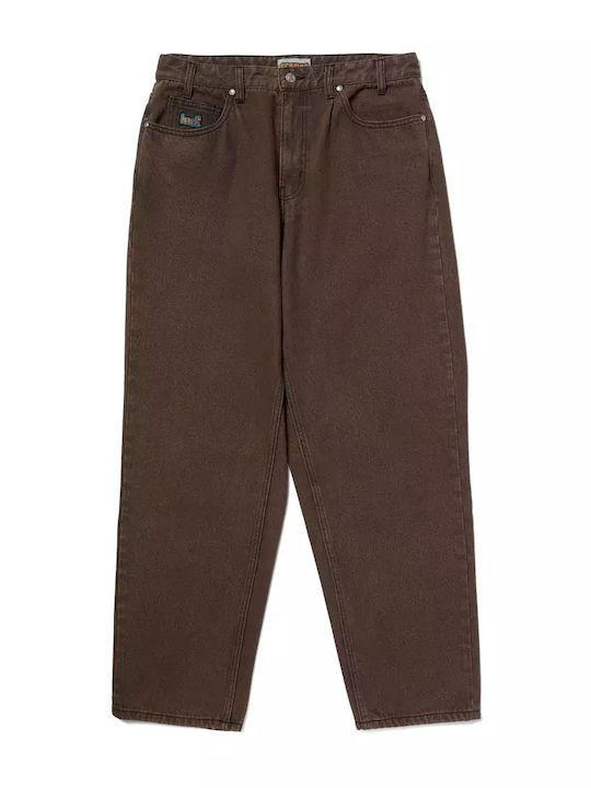 HUF Cromer Men's Denim Pants in Baggy Line Coffee