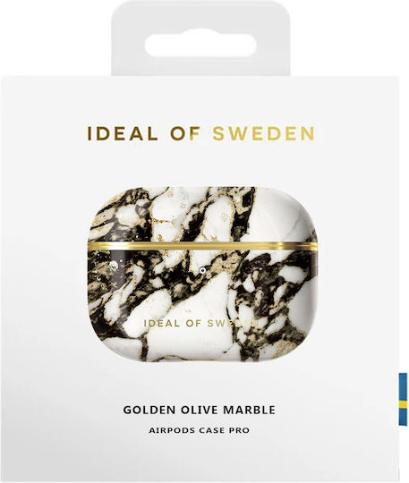 Ideal Sweden Калъф за AirPods Pro 2 Мраморен Елегантен Calacatta Златен Мрамор Злато