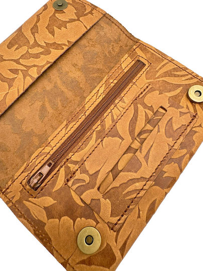 ByLeather Lederne Tabaktasche mit magnetischem Verschluss Engraving Design