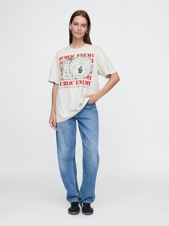 Kurzarm Herrenbluse Pale Heather Grau