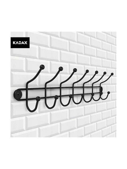 Kadax Wall-mounted Clothes Hanger Holder 3+7 Hooks