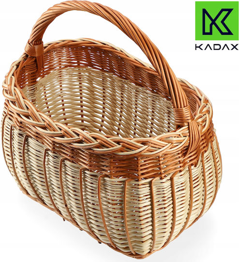 Kadax Wicker Basket Mushrooms Shopping Picnic Fruits Large Eco-friendly