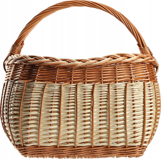 Kadax Wicker Basket Mushrooms Shopping Picnic Fruits Large Eco-friendly