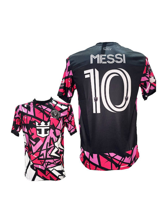 Ανδρική Εμφάνιση Ποδοσφαίρου Messi Inter Maiami Μαύρο Ροζ Φο΄ύξια Άσπρο 2023-11