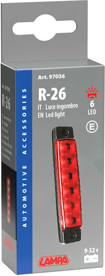 Lampa Φως Όγκου Φορτηγού - Κόκκινο L9703.6