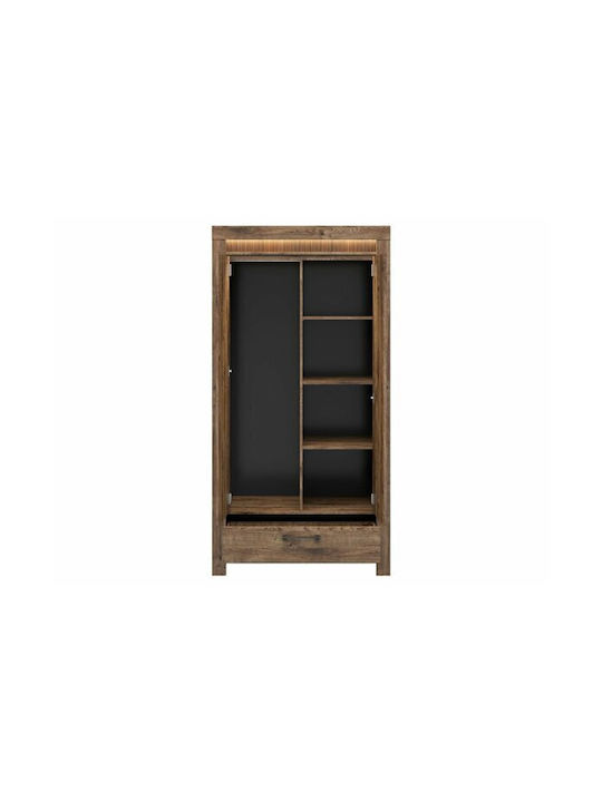 Ușă dublă Dulap de Haine Boston Ct109 Ribbeck Oak 102x62x200cm