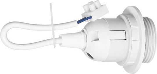Букса E27 Virone Lh E27-27 W Pz Фланец Кабелен Клемен Блок Бял