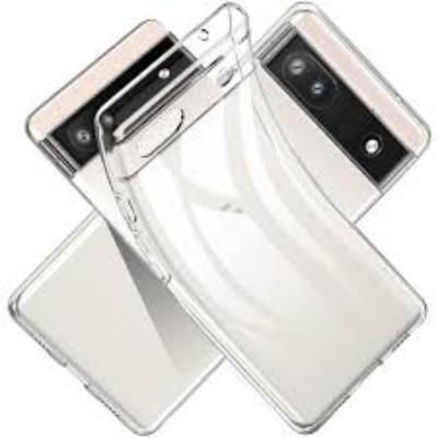 Silicone Back Cover Case Google Pixel 6a Flexible Transparent