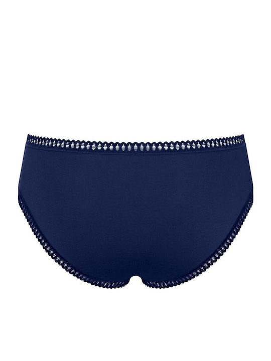 H Hipster Βαμβακερά Women's Boxer 3Pack with Lace Blue