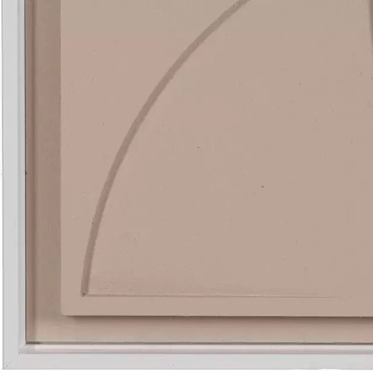 Dekoratives geprägtes Paneel Beige 80x3,5x80 cm